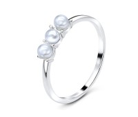 Pearl Silver Rings NSR-2909